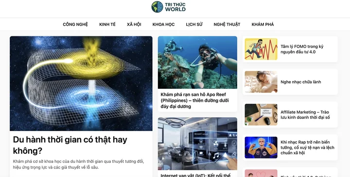 TrithucWorld.com – Không gian tri thức số dành cho mọi thế hệ
